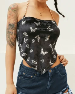 Top Black Butterfly