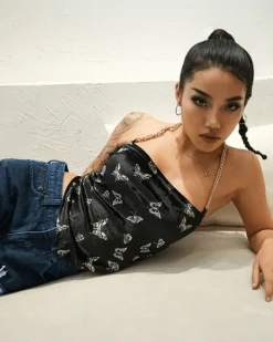 Top Black Butterfly