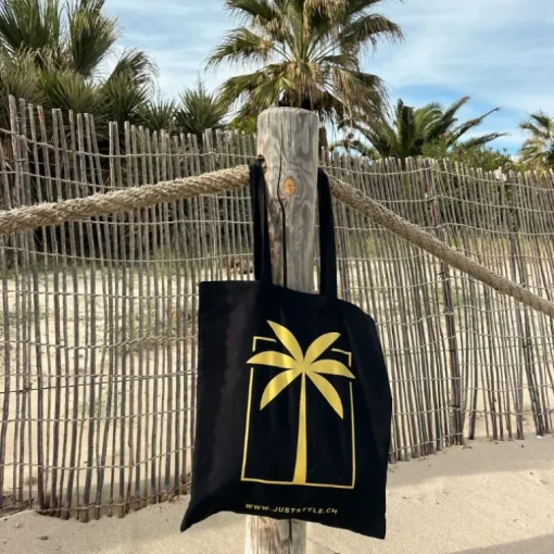 Tote Bag | Nachhaltige schwarze Stofftasche | Dolce Far F*cking Niente
