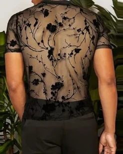 Transparentes Herren T-Shirt Zane