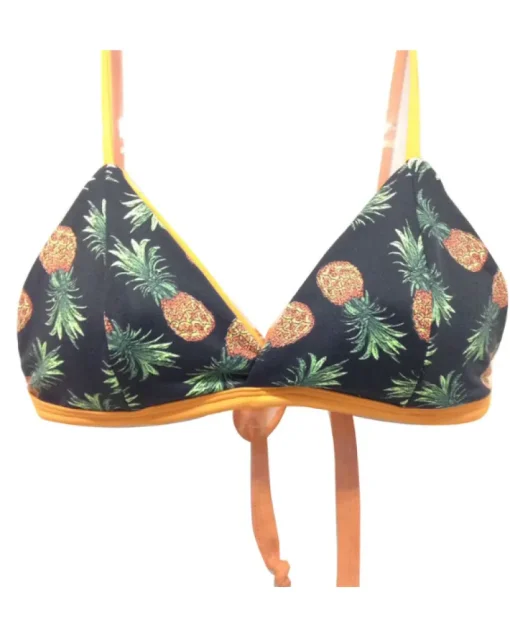 Triangel Bikinioberteil Black Pineapple