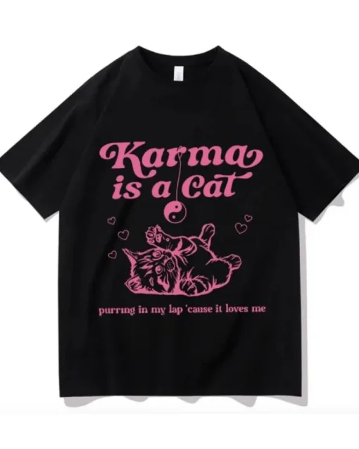 T-Shirt Karma is a Cat