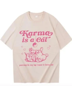 T-Shirt Karma is a Cat