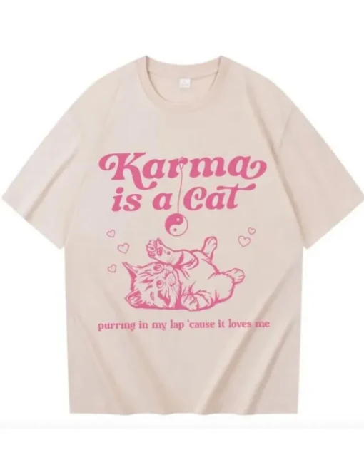 T-Shirt Karma is a Cat
