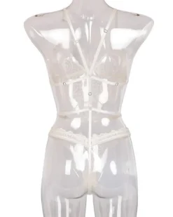 Weisser Spitzen Bodysuit Blanca