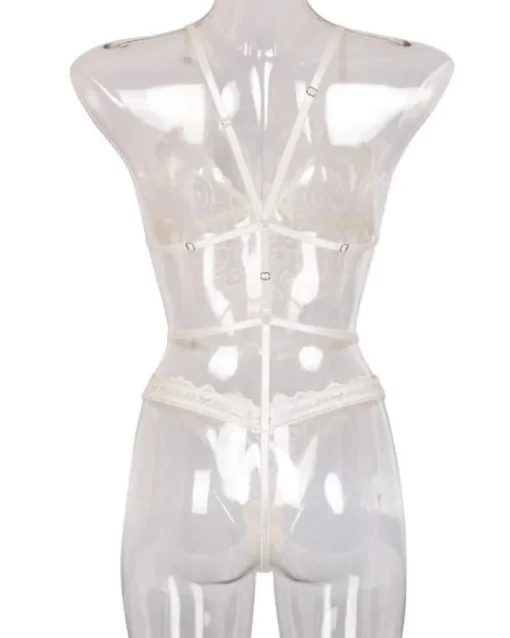 Weisser Spitzen Bodysuit Blanca