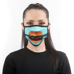 Zipper Gesichtsmaske Burger