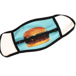 Zipper Gesichtsmaske Burger