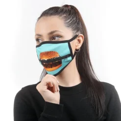 Zipper Gesichtsmaske Burger