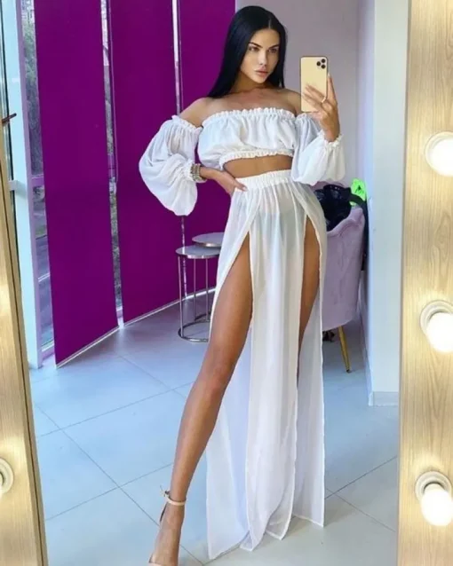 Zweiteiler Mesh Kleid Marbella