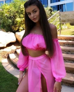 Zweiteiler Mesh Kleid Marbella