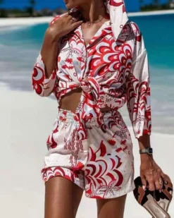 Zweiteiler Set Shorts & Bluse Ischia